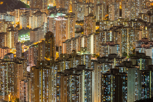 Aerial Hong Kong Residential District © vichie81