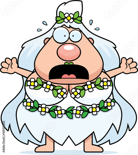 Scared Cartoon Mother Nature