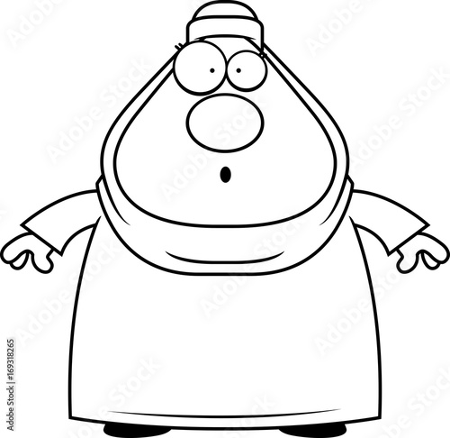 Surprised Cartoon Muslim