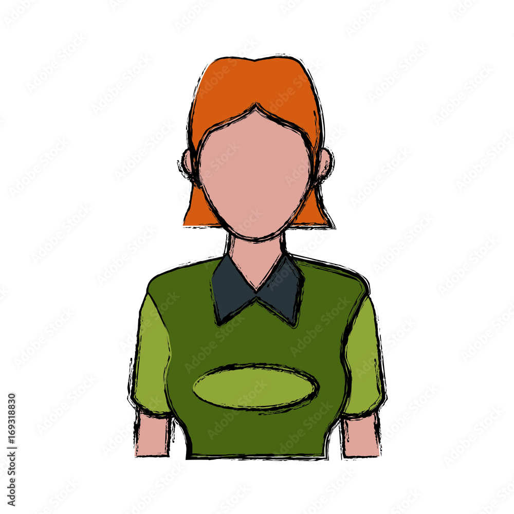delivery support woman operator help communication vector illustration