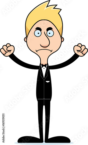Cartoon Angry Groom Man