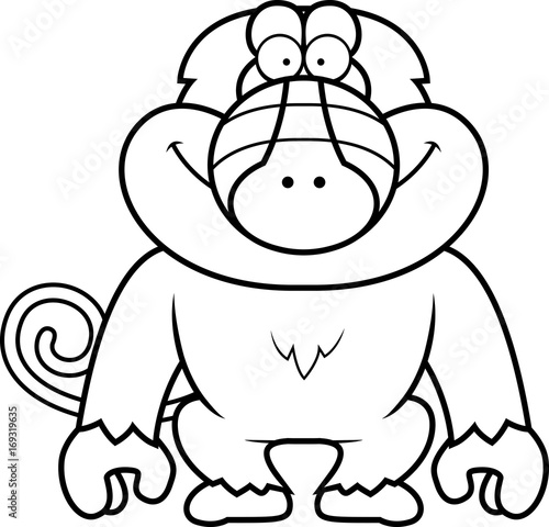 Cartoon Baboon
