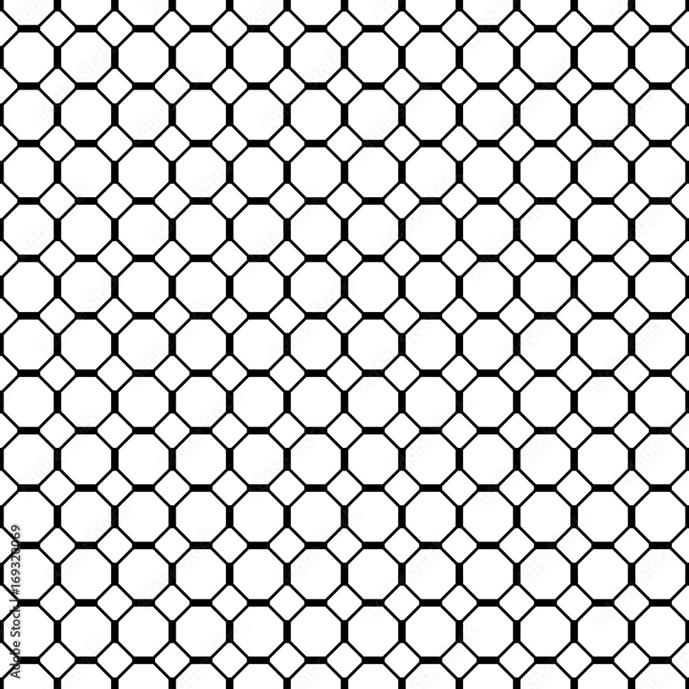 Fototapeta premium Geometric seamless grating background, vector illustration.
