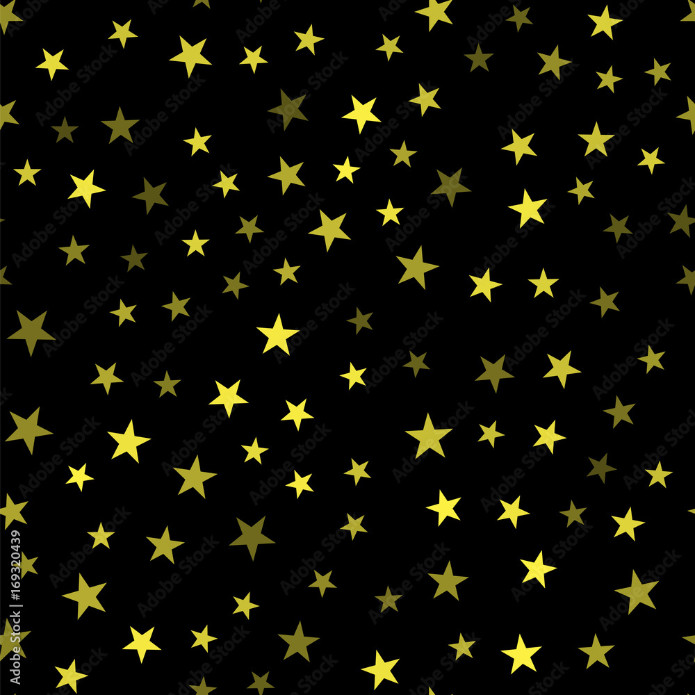 Yellow Star Seamless Pattern Yellow Star Seamless Pattern
