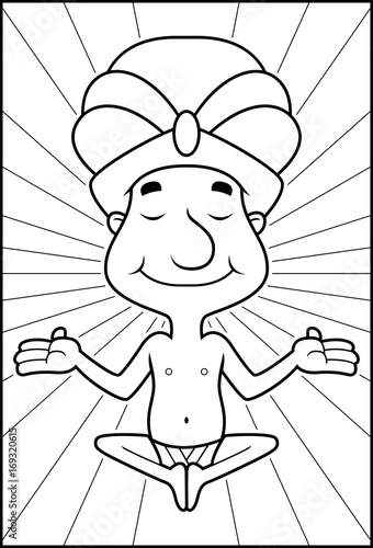 Swami Meditating