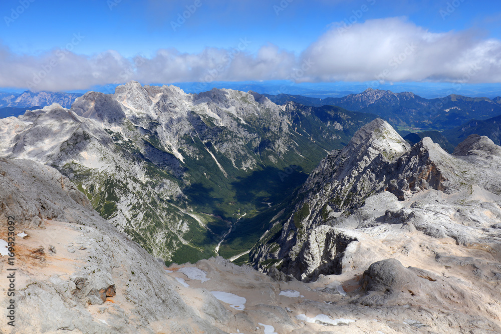 Alpine landscape in the Triglav National Park, Julian Alps, Slovenia, Europe