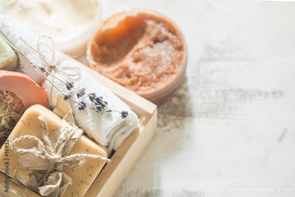Fototapeta premium Natural soap Spa