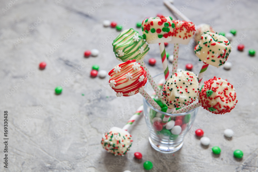 Marshmallow cakepops pops sweet dessert for Christmas party