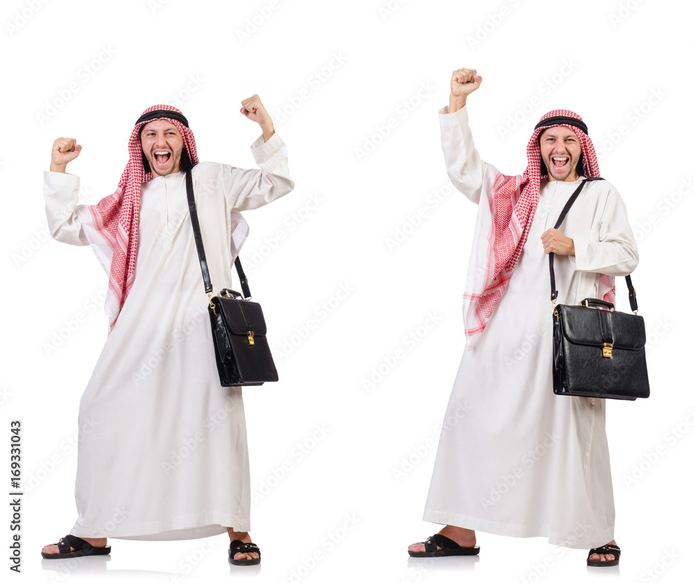 Arab man isolated on white background Arab man isolated on white background