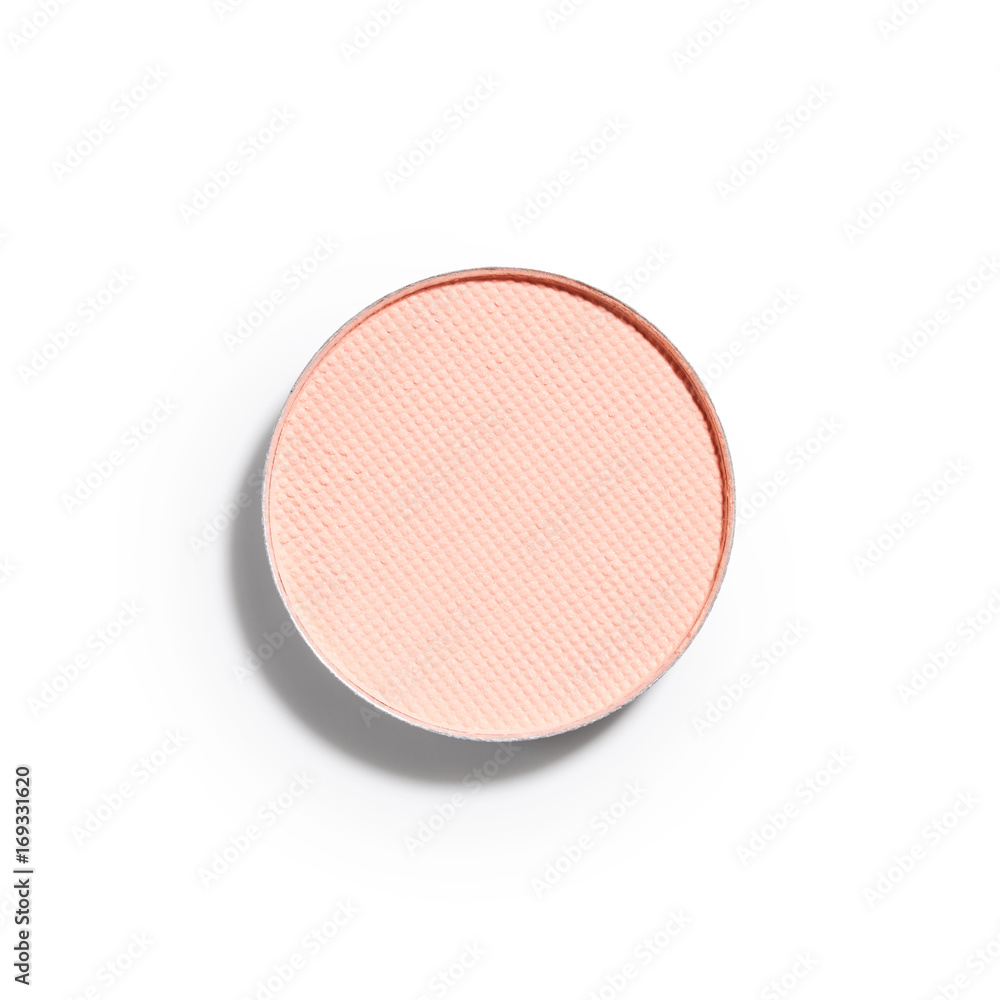 Beige eye shadow isolated on white background Beige eye shadow isolated on white background
