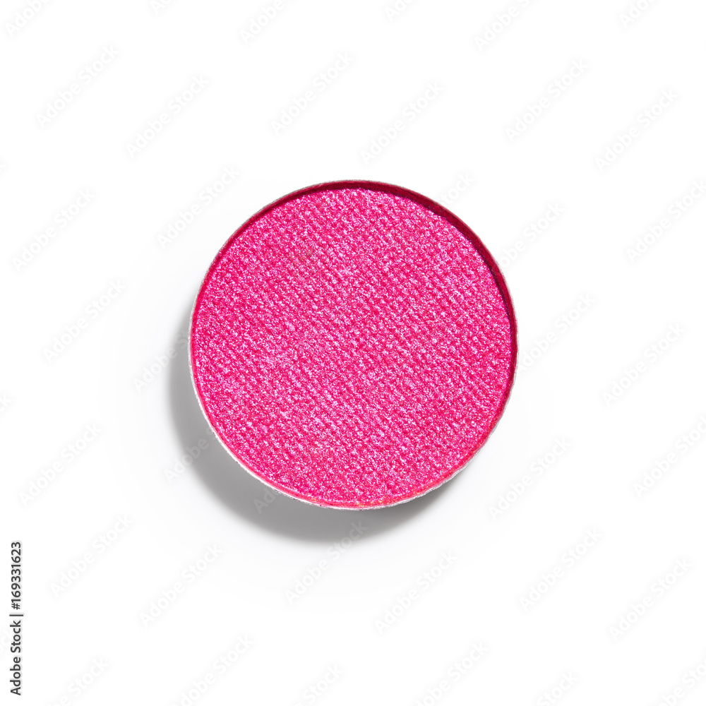 Obraz premium Pink eye shadow isolated on white background