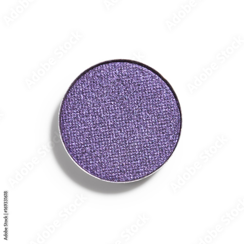 Purple eye shadow isolated on white background