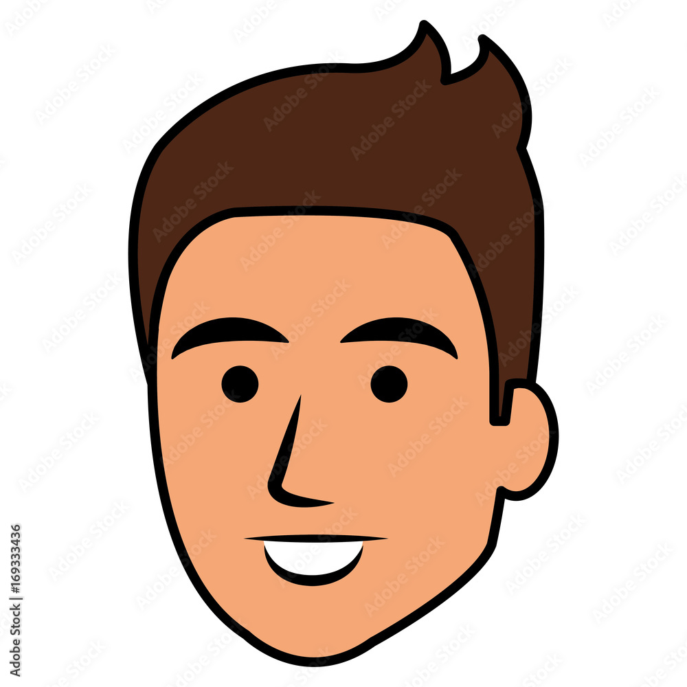 young man head avatar character vector illustration design young man head avatar character vector illustration design