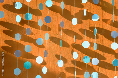 Background of colored circles, excellent shadows photo