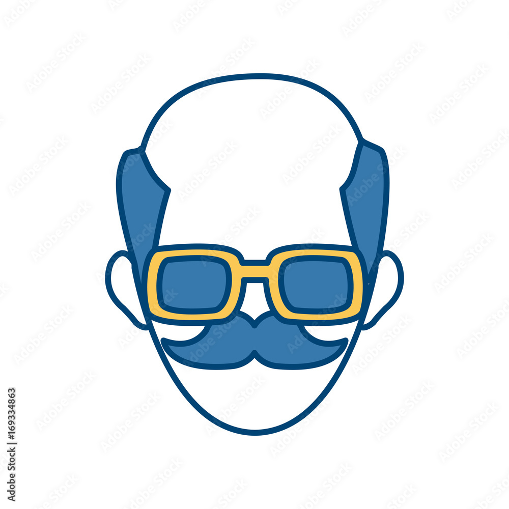 man face character people laugh image vector illustration
