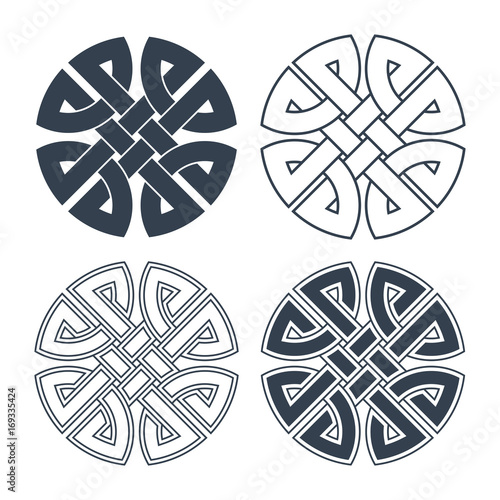 Vector celtic knot. Ethnic ornament. Geometric design