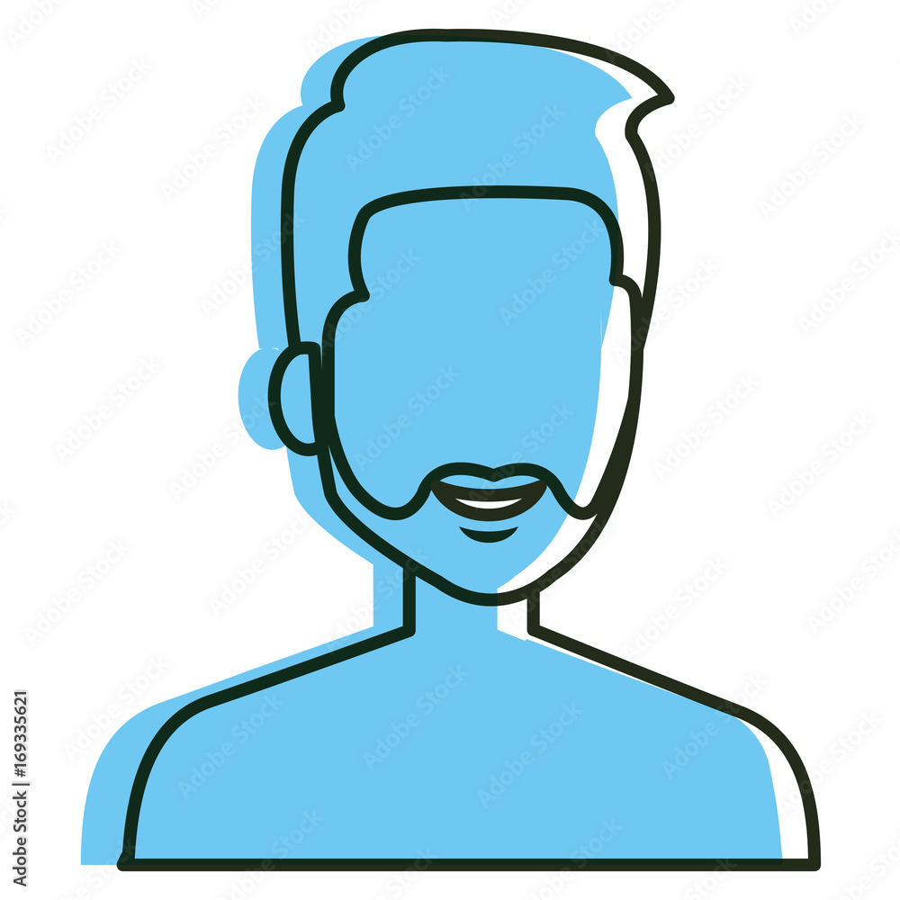 young man shirtless avatar character vector illustration design young man shirtless avatar character vector illustration design