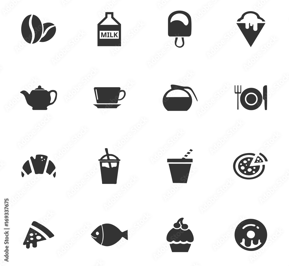 Food icons set Food icons set
