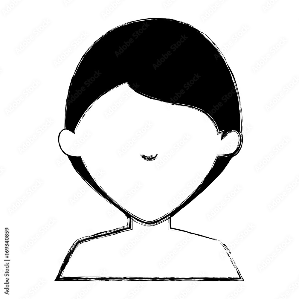 young man shirtless avatar character vector illustration design young man shirtless avatar character vector illustration design