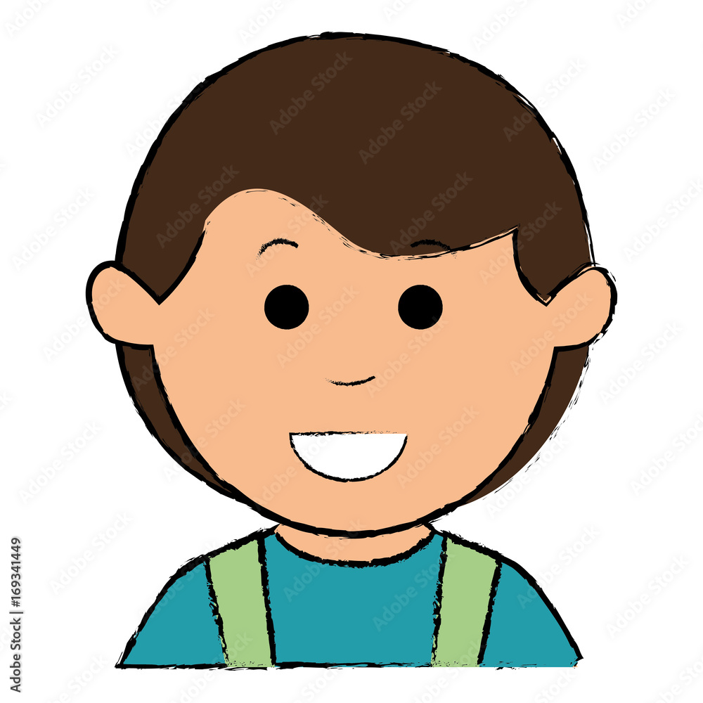 cute boy avatar character vector illustration design cute boy avatar character vector illustration design