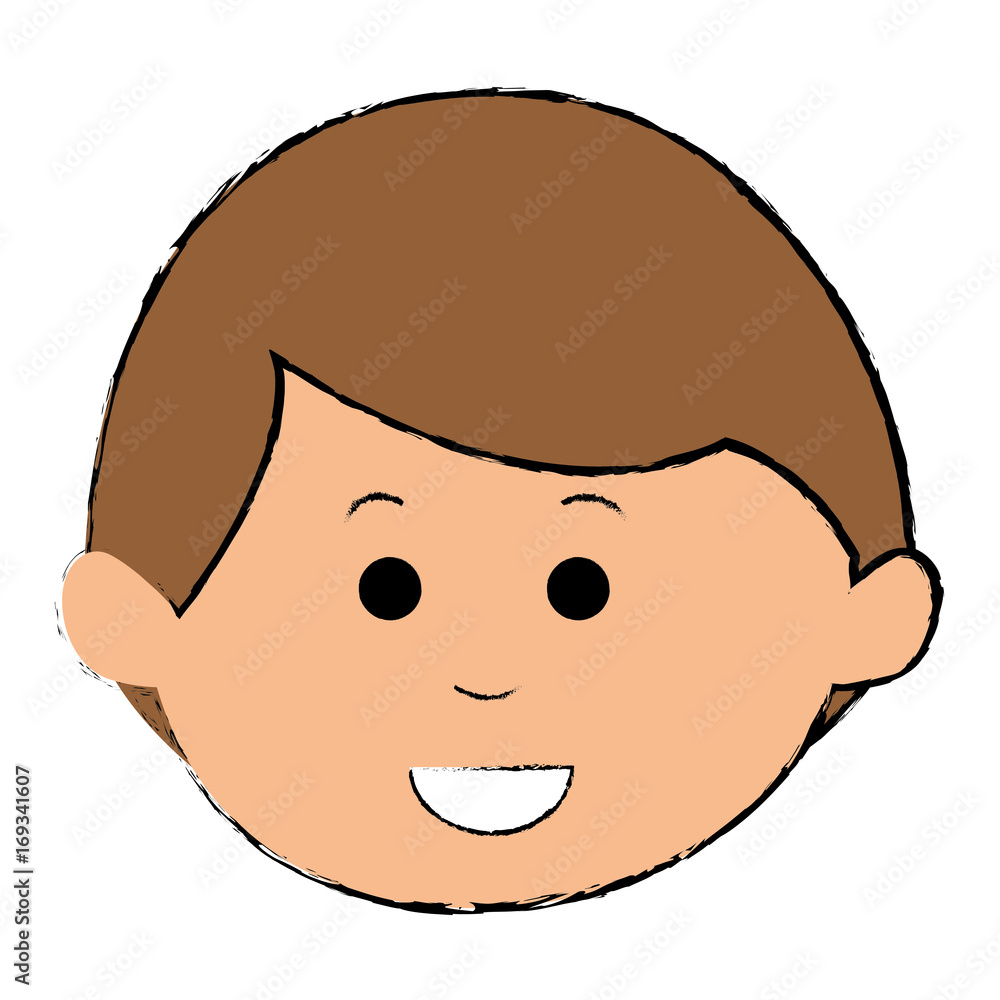 cute boy avatar character vector illustration design cute boy avatar character vector illustration design