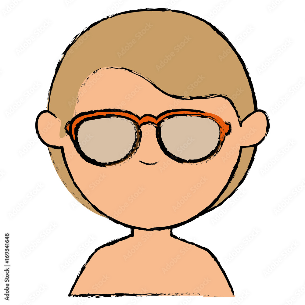 cute boy shirtless avatar character vector illustration design cute boy shirtless avatar character vector illustration design