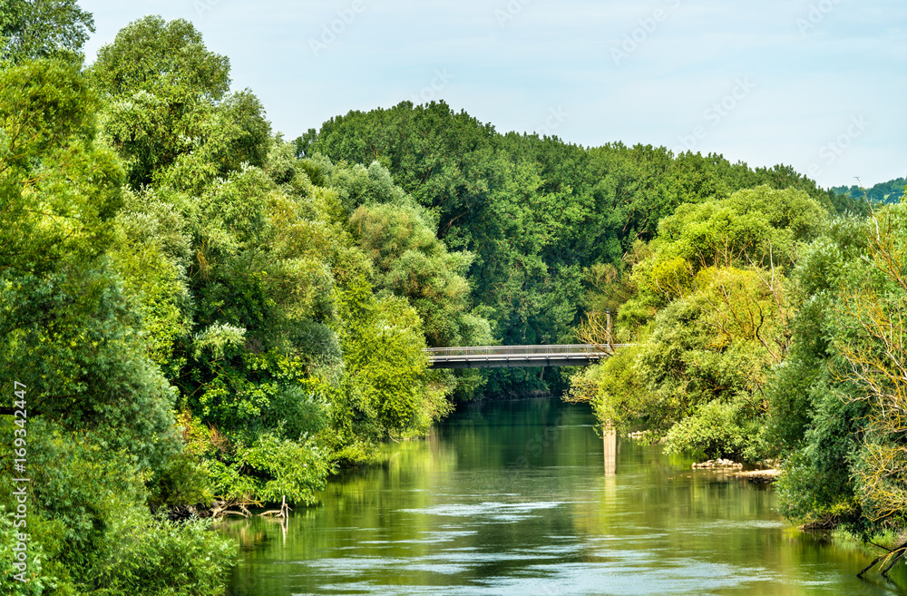 View of the Danube river at Regensburg - Germany View of the Danube river at Regensburg - Germany