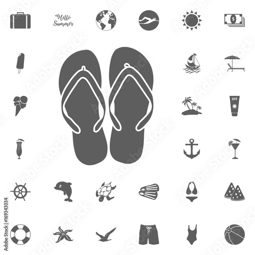 summer vacations over gray background vector illustration