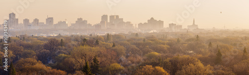 Winnipeg panorama at sunrise photo