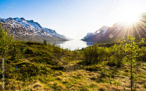 Sunset in Tromso photo