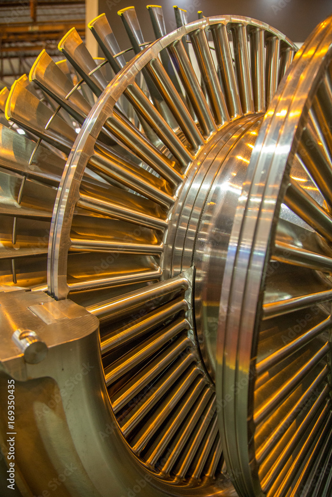 Fototapeta premium turbine rotor internal steel machine