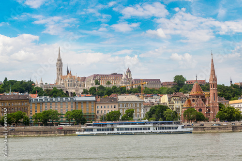 Canvas Print Budapest  and river Danube