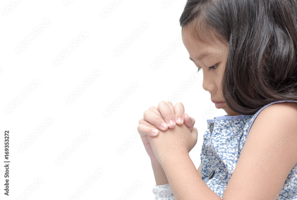 asian girl hand praying, Hands folded in prayer concept for faith asian girl hand praying, Hands folded in prayer concept for faith