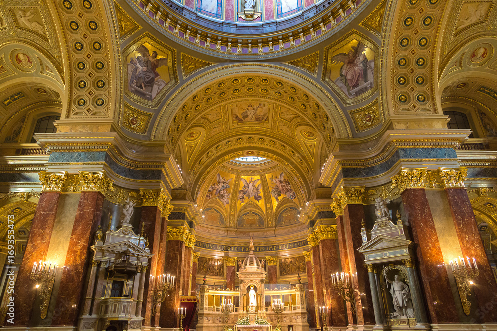 St. Stephen's Basilica in Budapest,