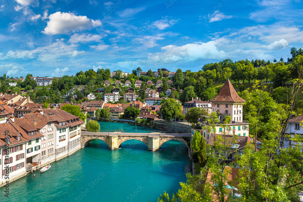 Obraz premium Panoramic view of Bern