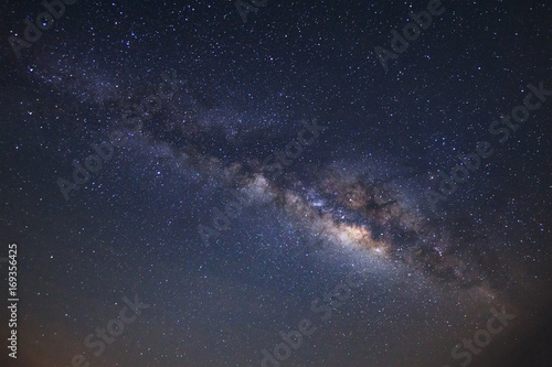 clearly milky way galaxy with stars and space dust in the universe at phitsanulok in thailand.