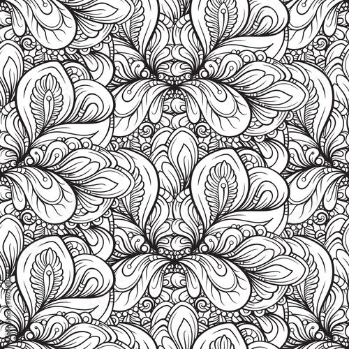 Fantasy decorative seamless pattern