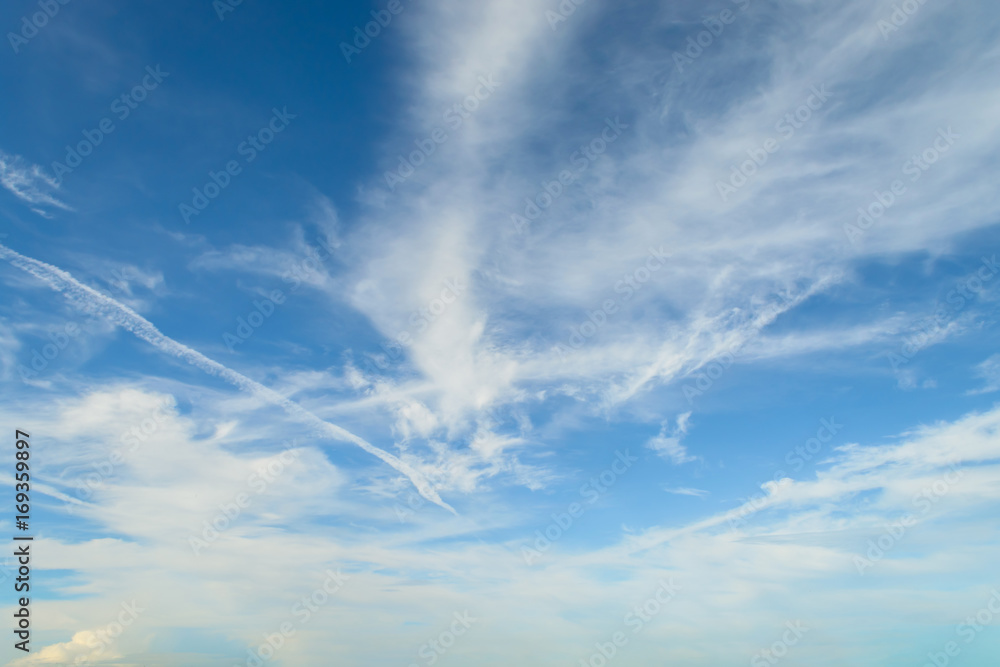 clouds white soft in the vast blue sky clouds white soft in the vast blue sky
