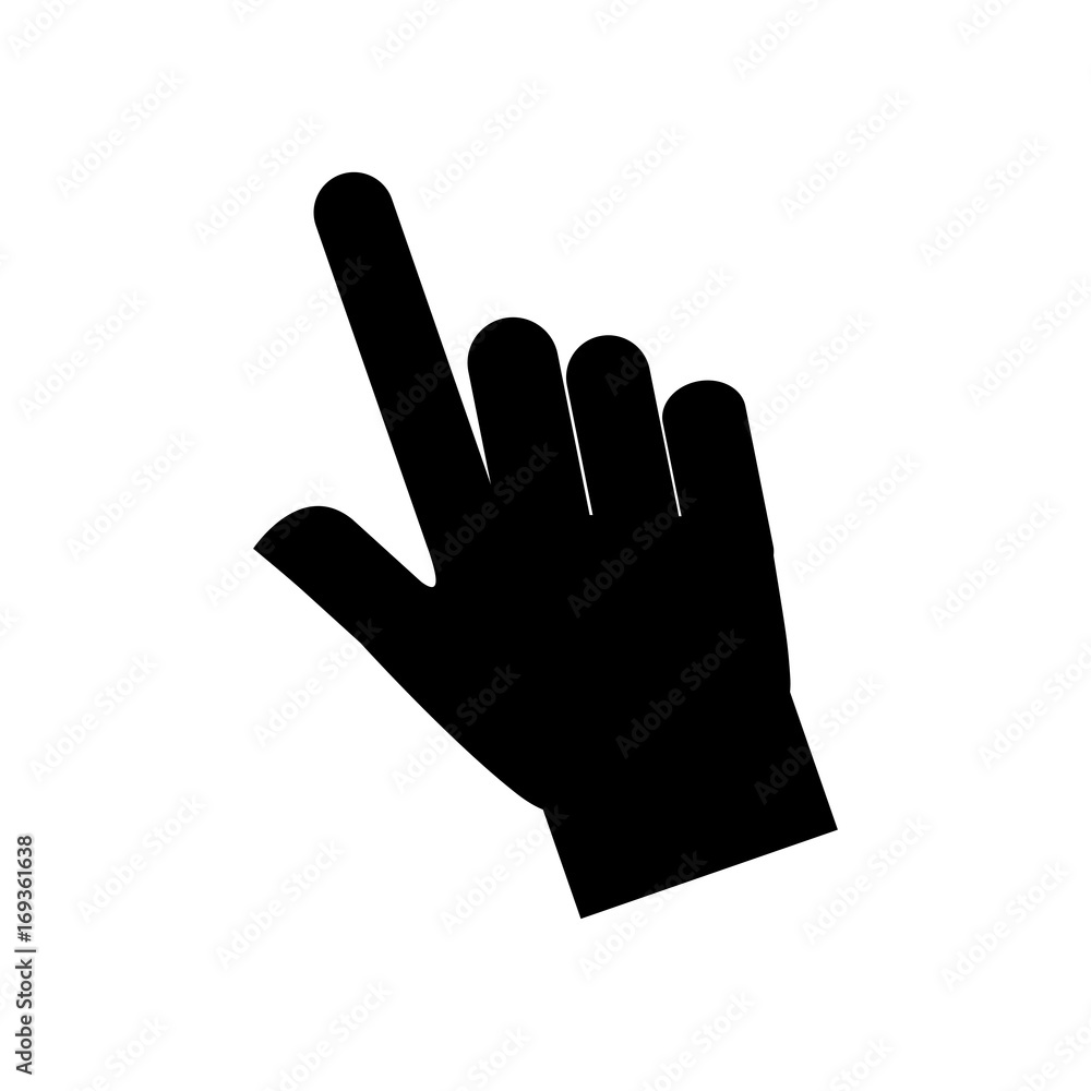 hand human index icon vector illustration design hand human index icon vector illustration design