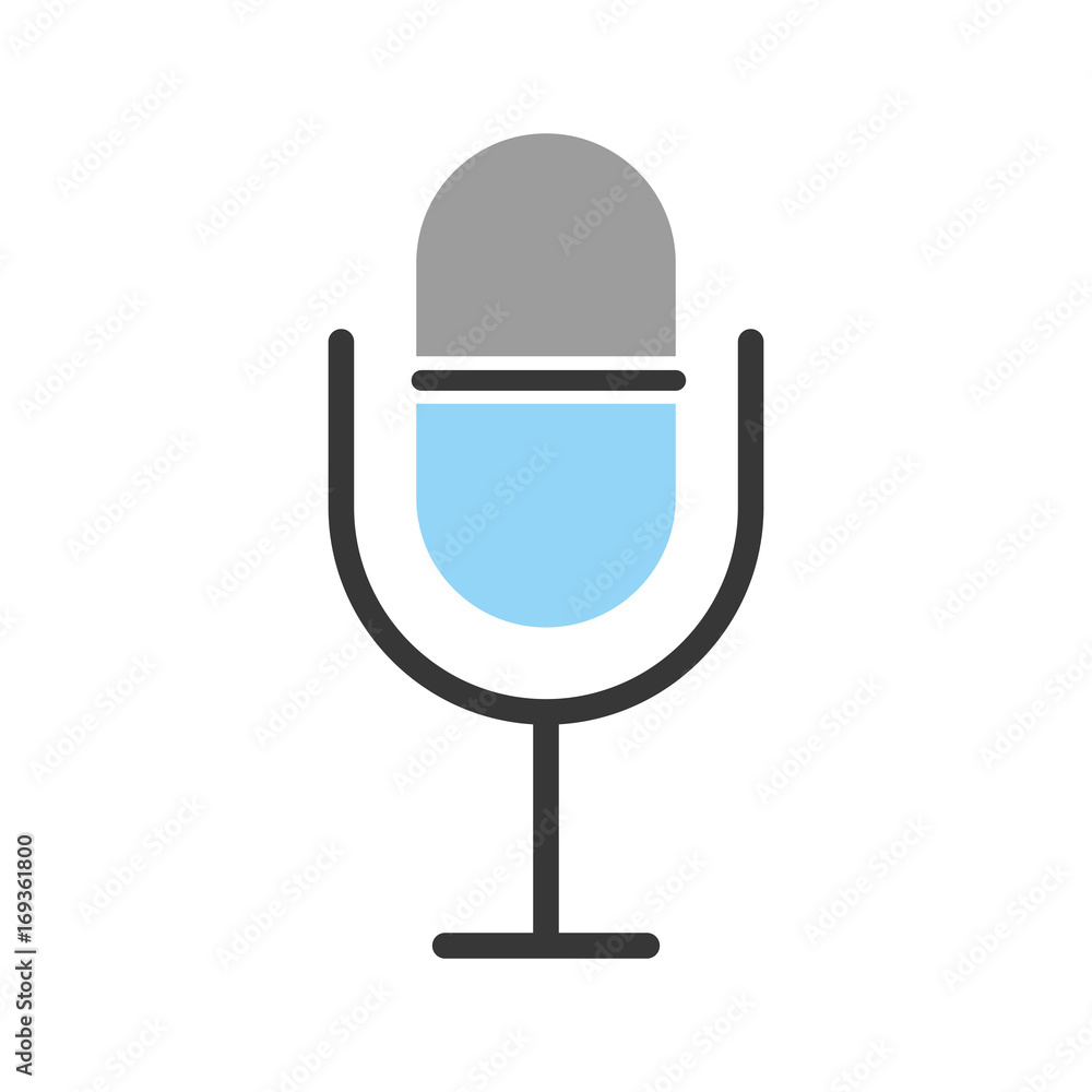 microphone audio isolated icon vector illustration design