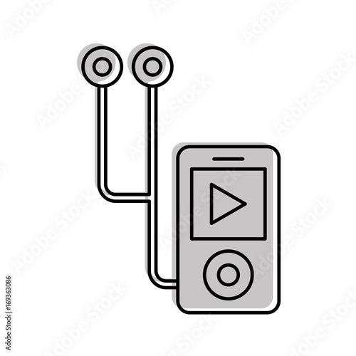 music media player isolated icon vector illustration design