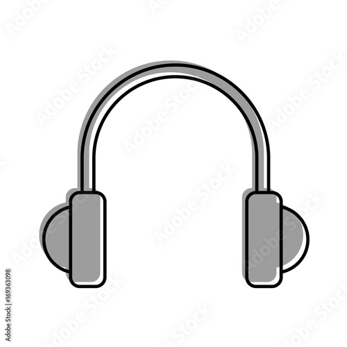 earphones device isolated icon vector illustration design