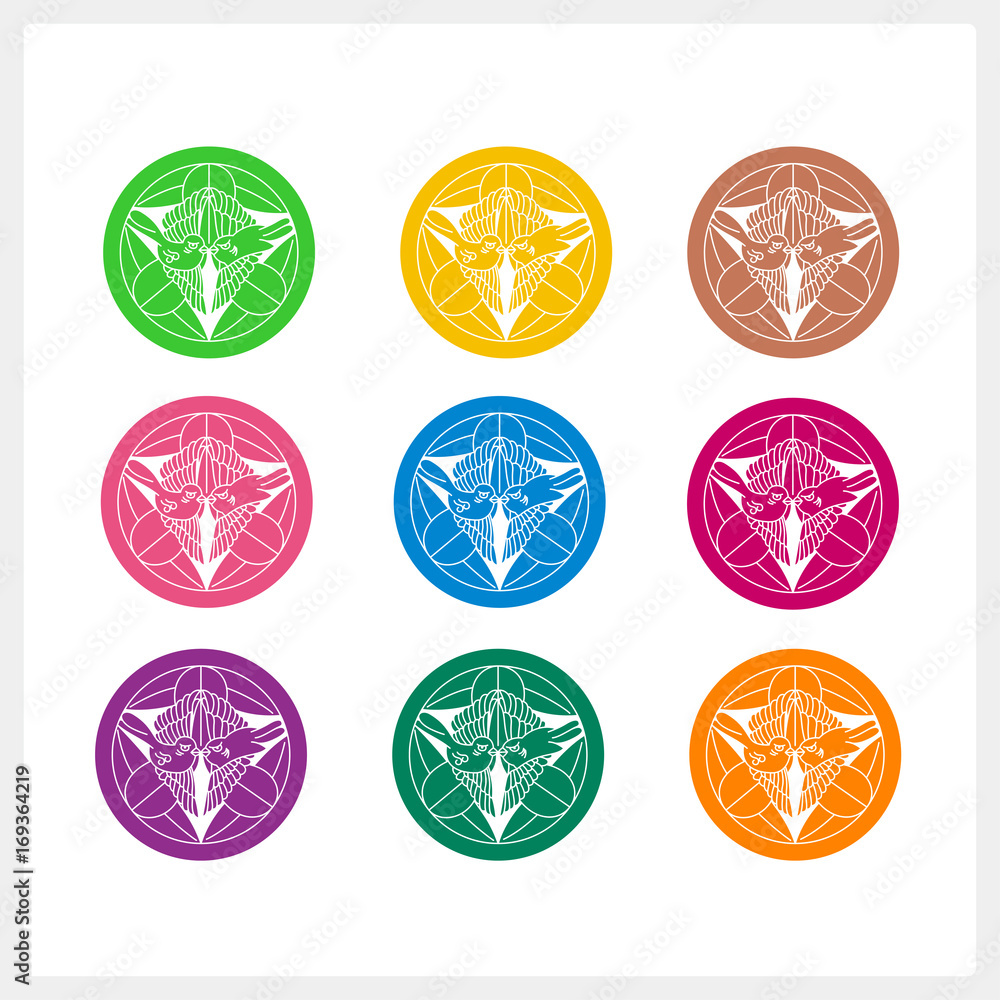 上杉謙信 戦国大名 上杉笹 家紋 Stock Vector Adobe Stock