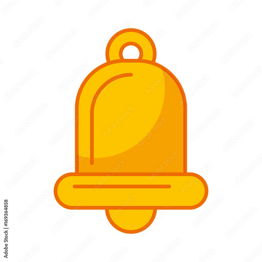 Obraz premium christmas bell decorative icon vector illustration design