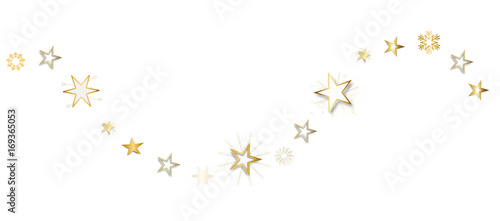 Stern Band Banner Hintergrund Sterne Schneeflocken Schneeflocke Welle Wellen  © eflstudioart