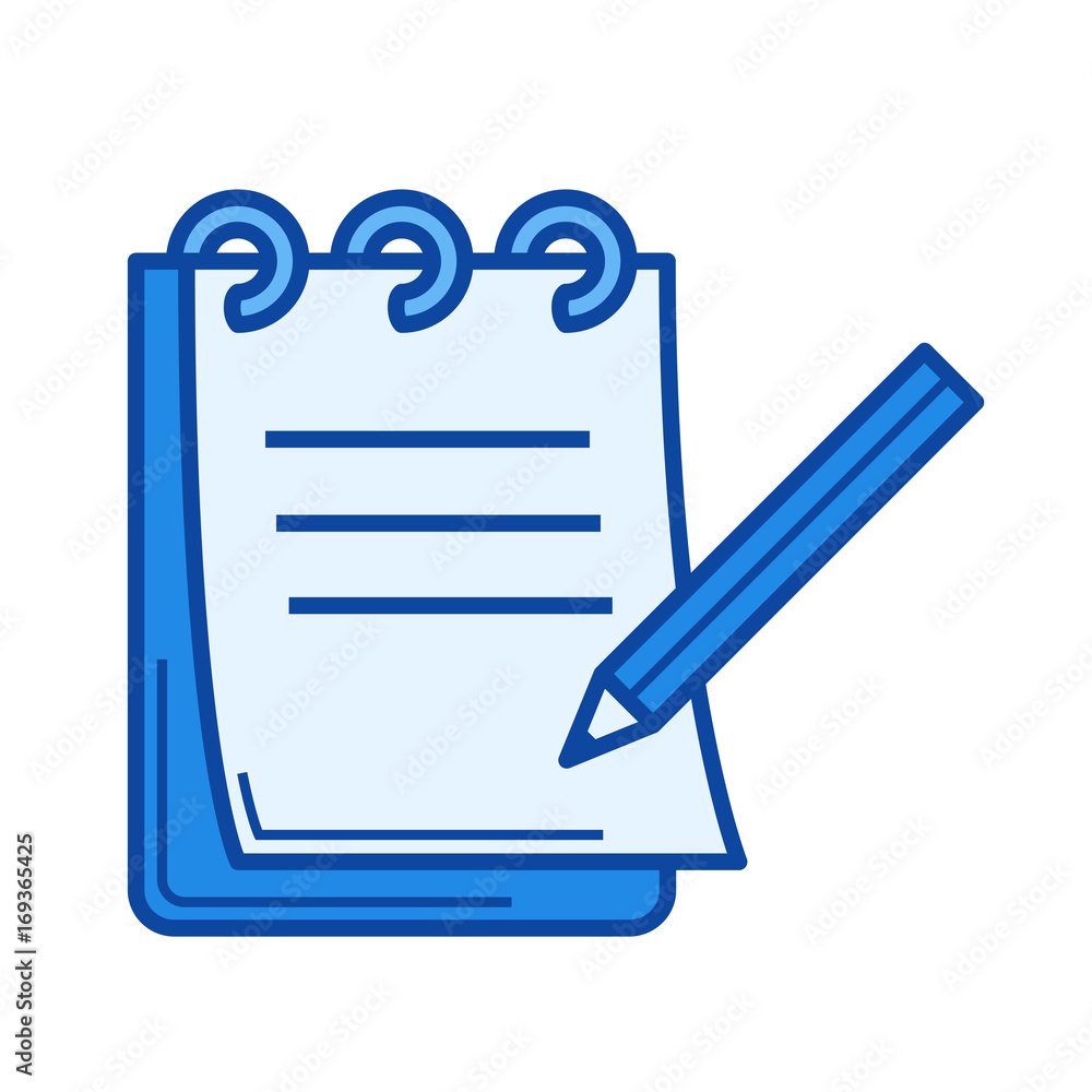 Paperwork vector line icon isolated on white background. Paperwork line icon for infographic, website or app. Blue icon designed on a grid system. Paperwork vector line icon isolated on white background. Paperwork line icon for infographic, website or app. Blue icon designed on a grid system.