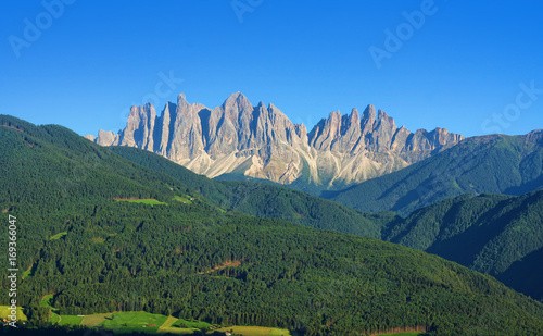 Italian Alps of Dolomites in Val di Funes