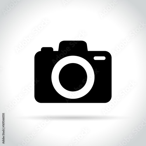 camera icon on white background