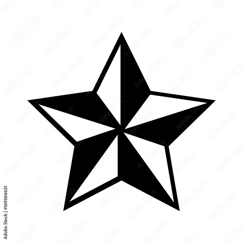 Obraz premium christmas star isolated icon vector illustration design