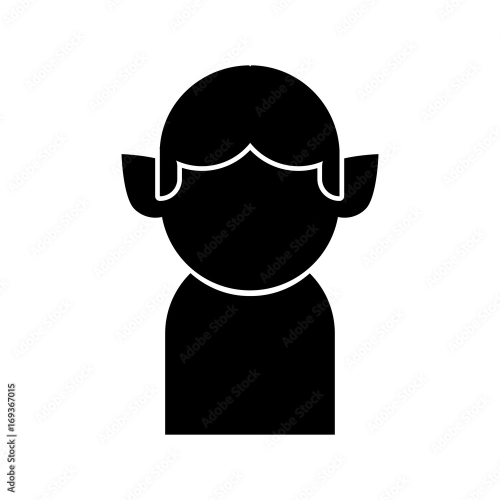 christmas elf avatar character vector illustration design christmas elf avatar character vector illustration design